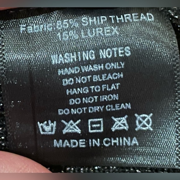 XS Anthropologie Dark Grey / Black Shimmer Pullover Sweater - Picture 3 of 3